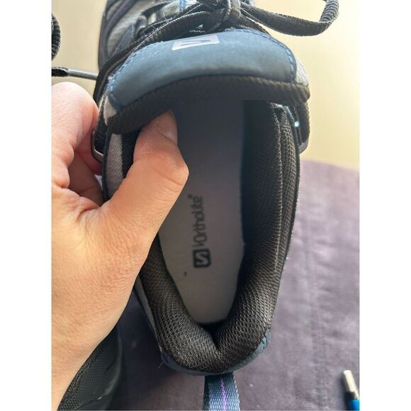 Salomon Sneakers Womens Sz 6.5 Pathfinder Ortholite Contagrip Clima Shield Hikin - Picture 3 of 5